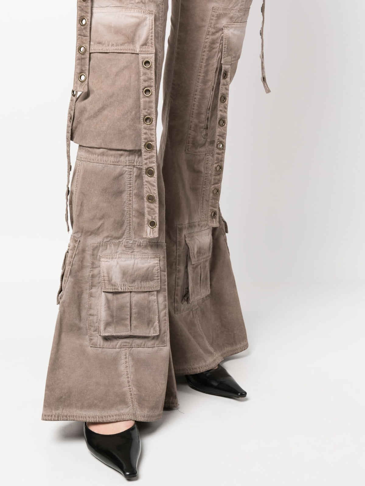 Pantalon cargo coupe bootcut