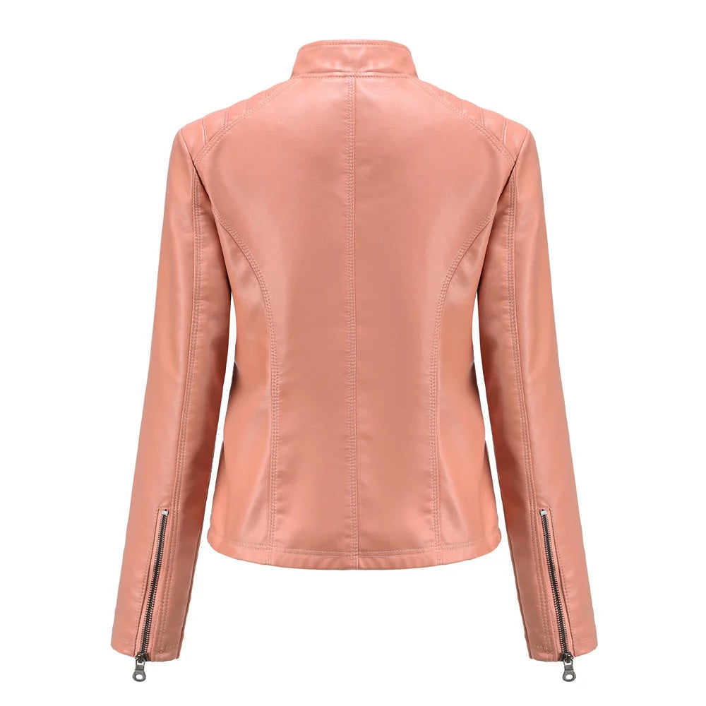 Veste en cuir élégante pour femme