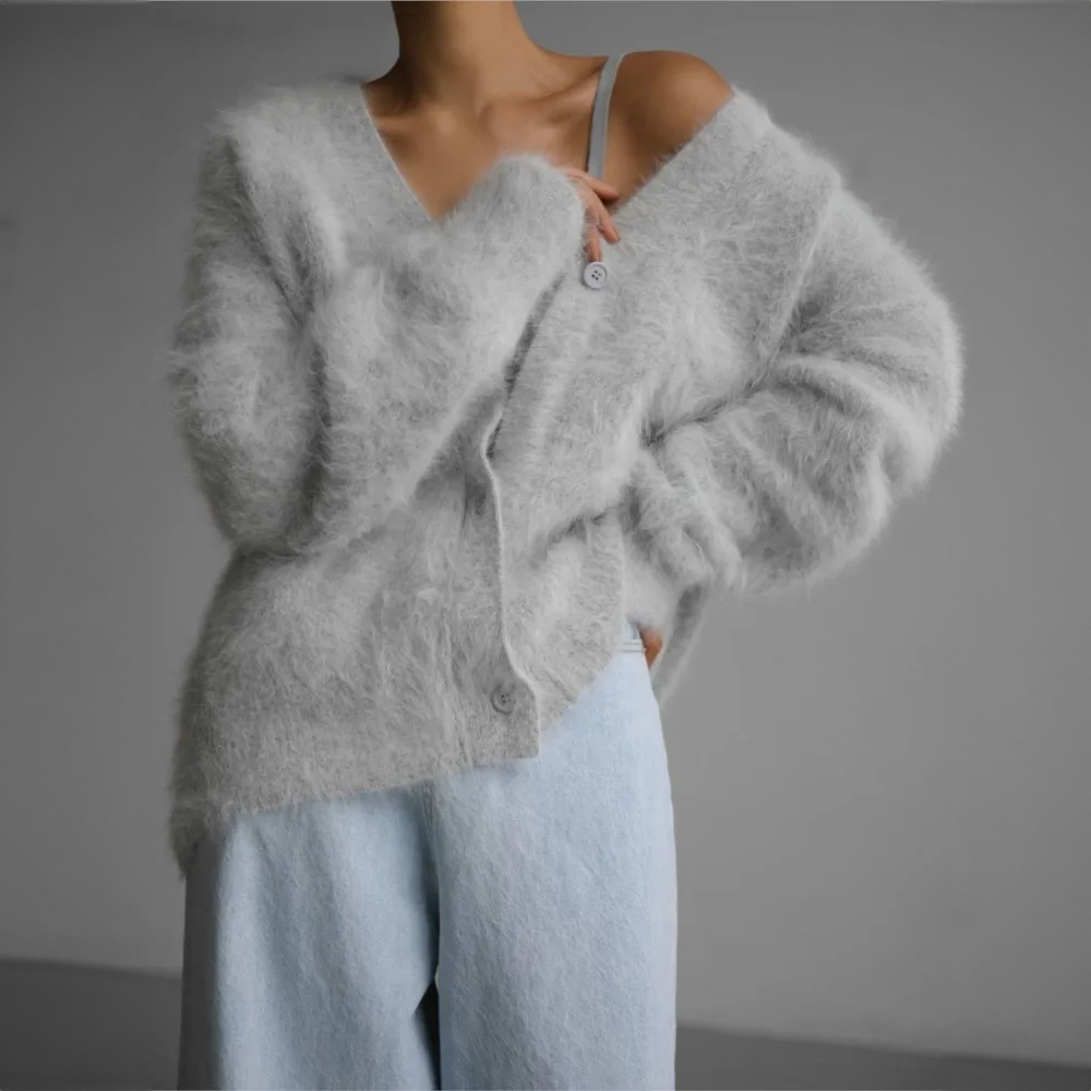 Cardigan ample en cachemire pour femme