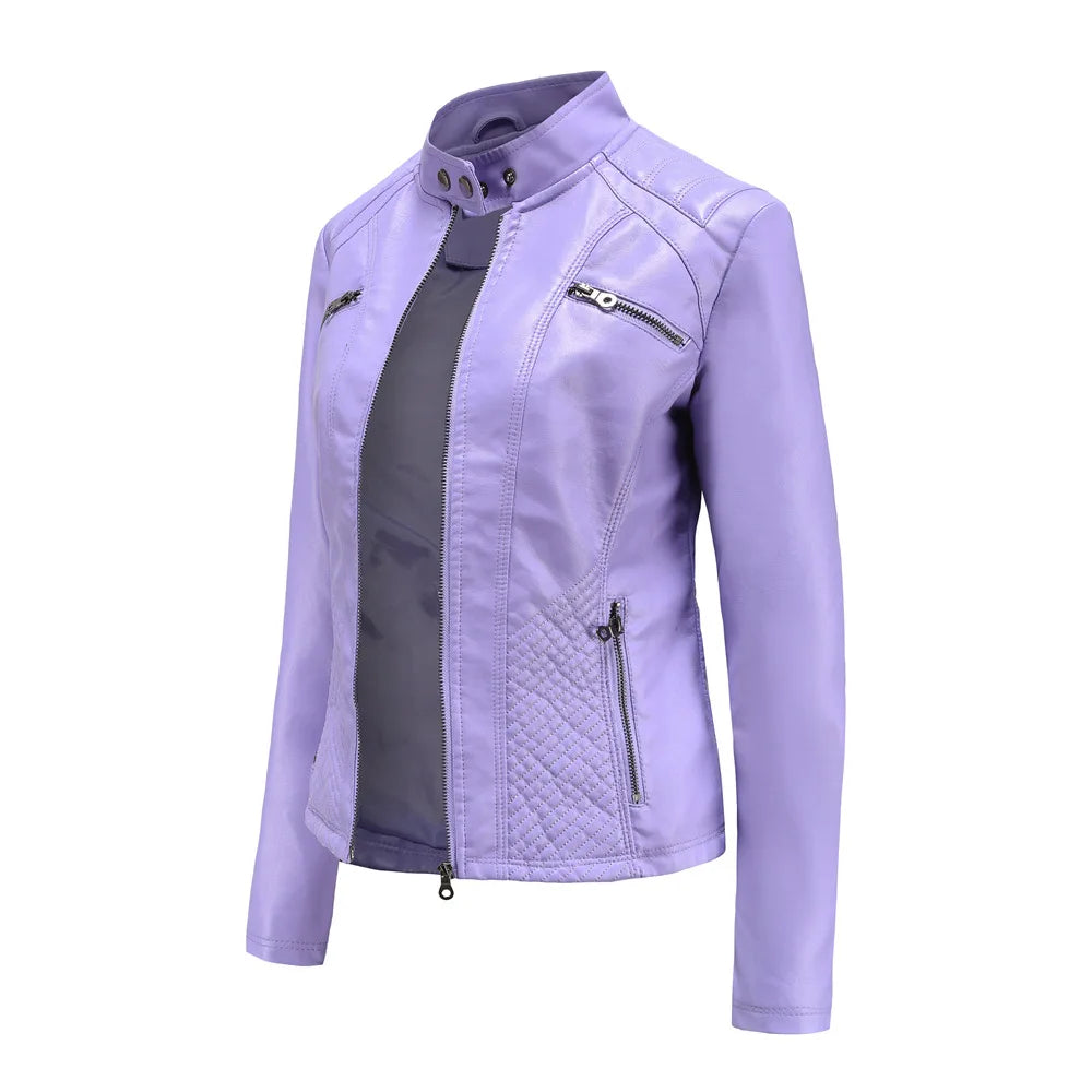 Veste en cuir élégante pour femme