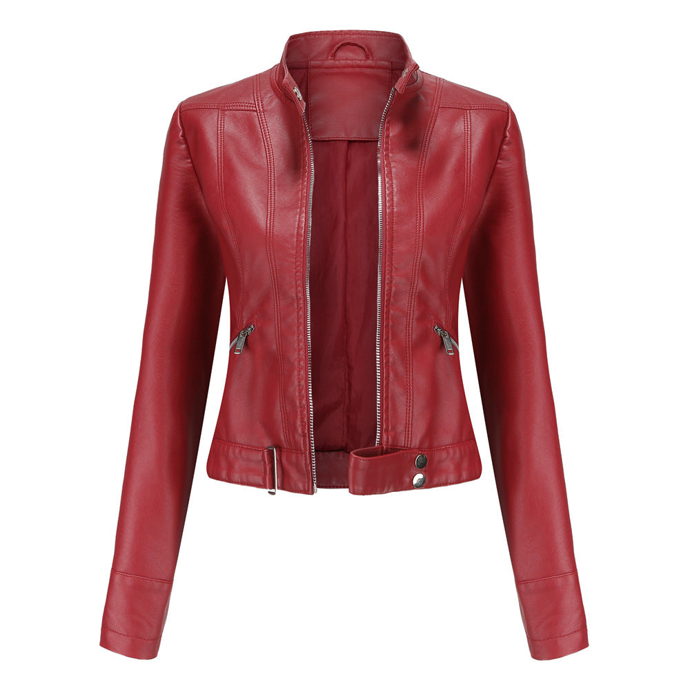 Veste en cuir élégante pour femme