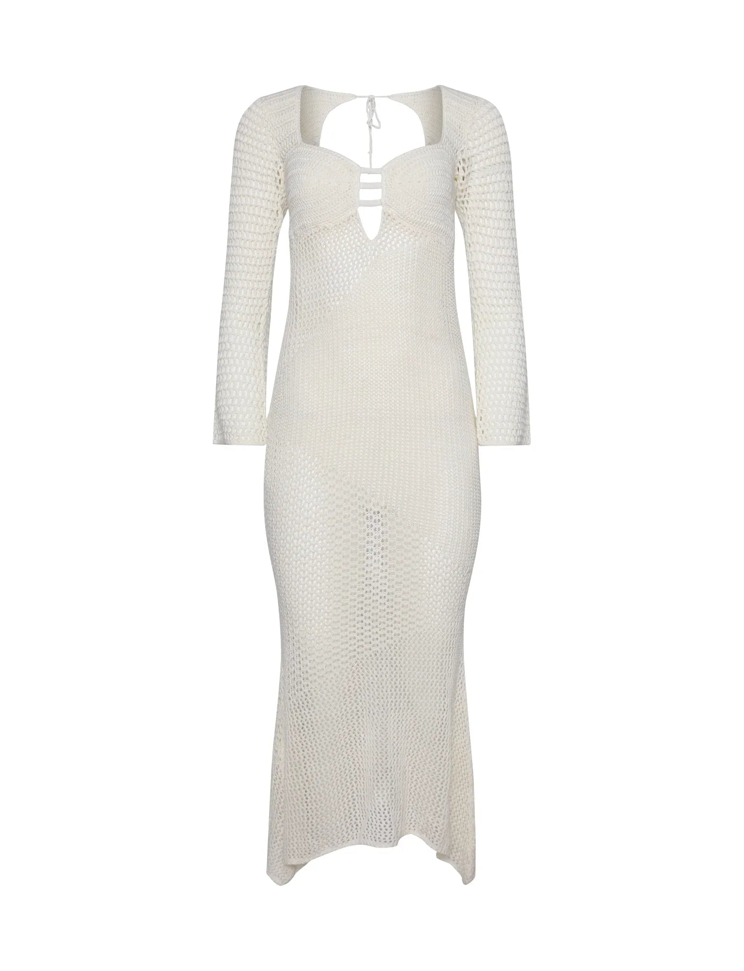 Robe longue tricotée de luxe