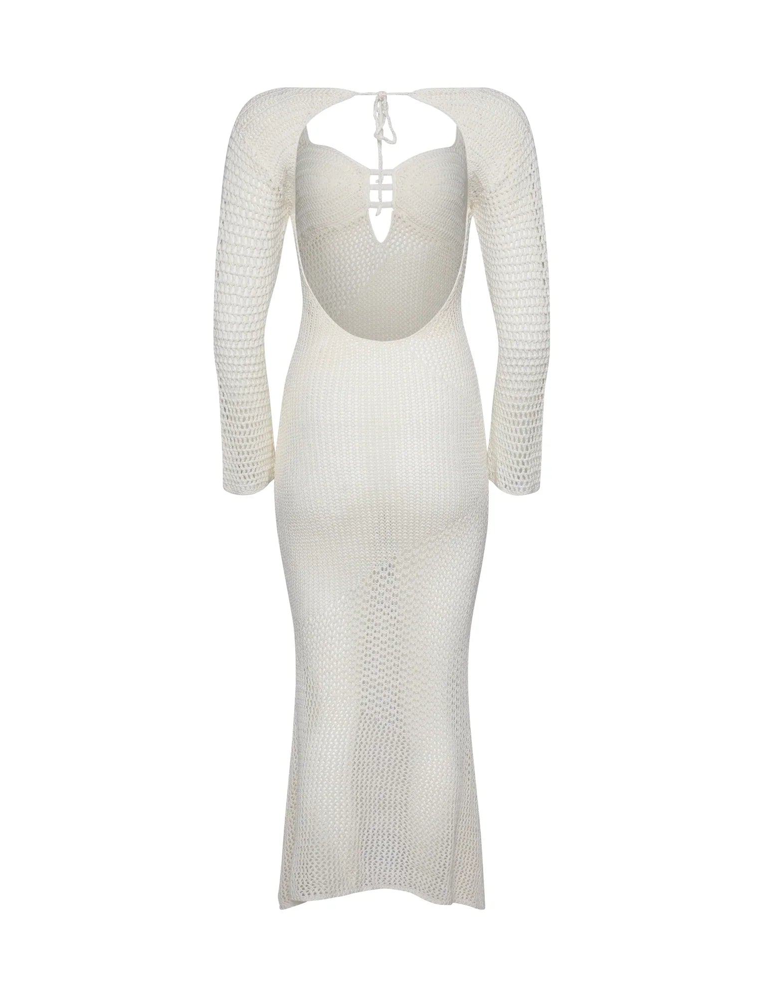 Robe longue tricotée de luxe