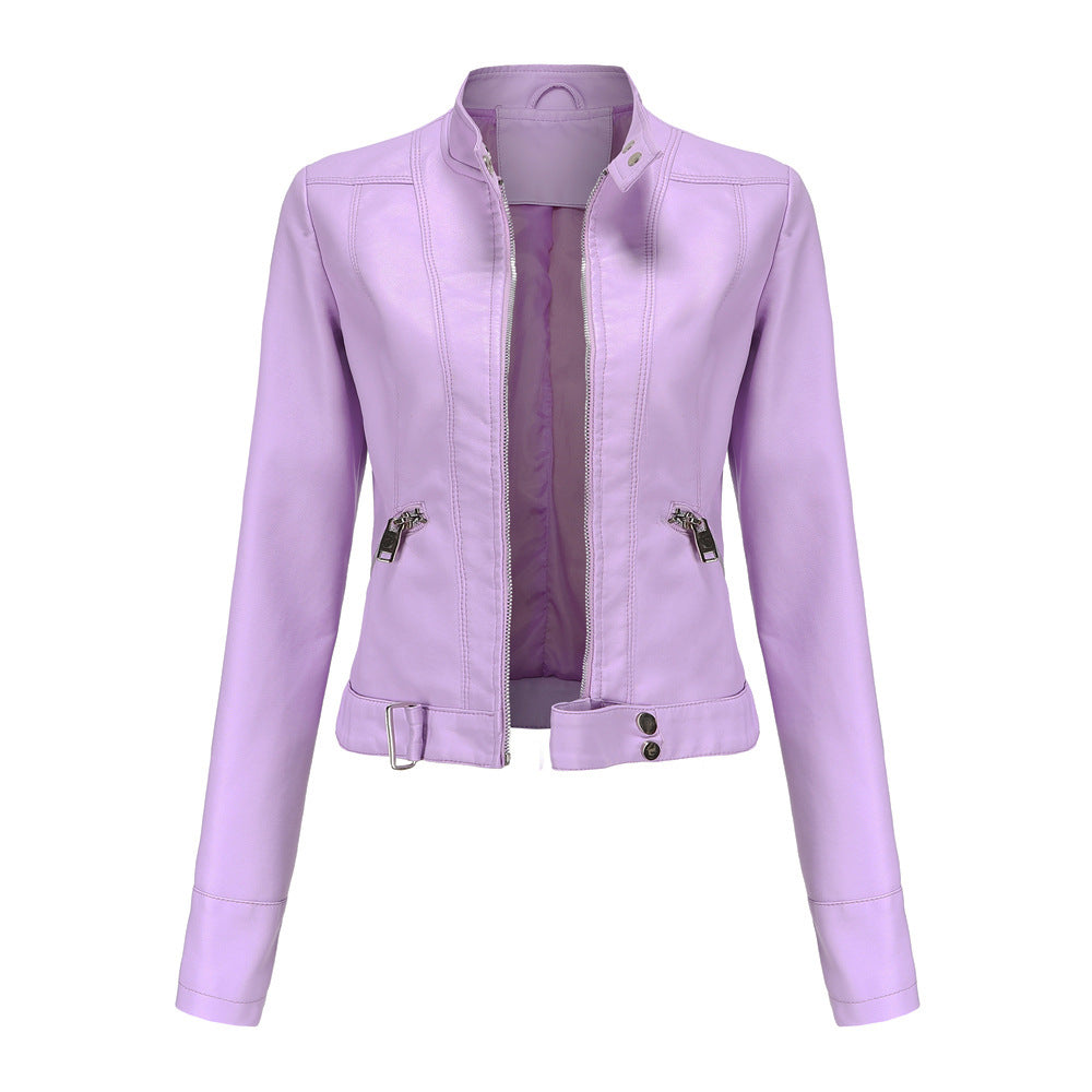 Veste en cuir élégante pour femme