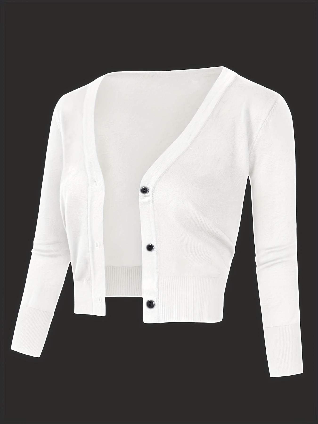Cardigan boléro avec fermeture boutonnée