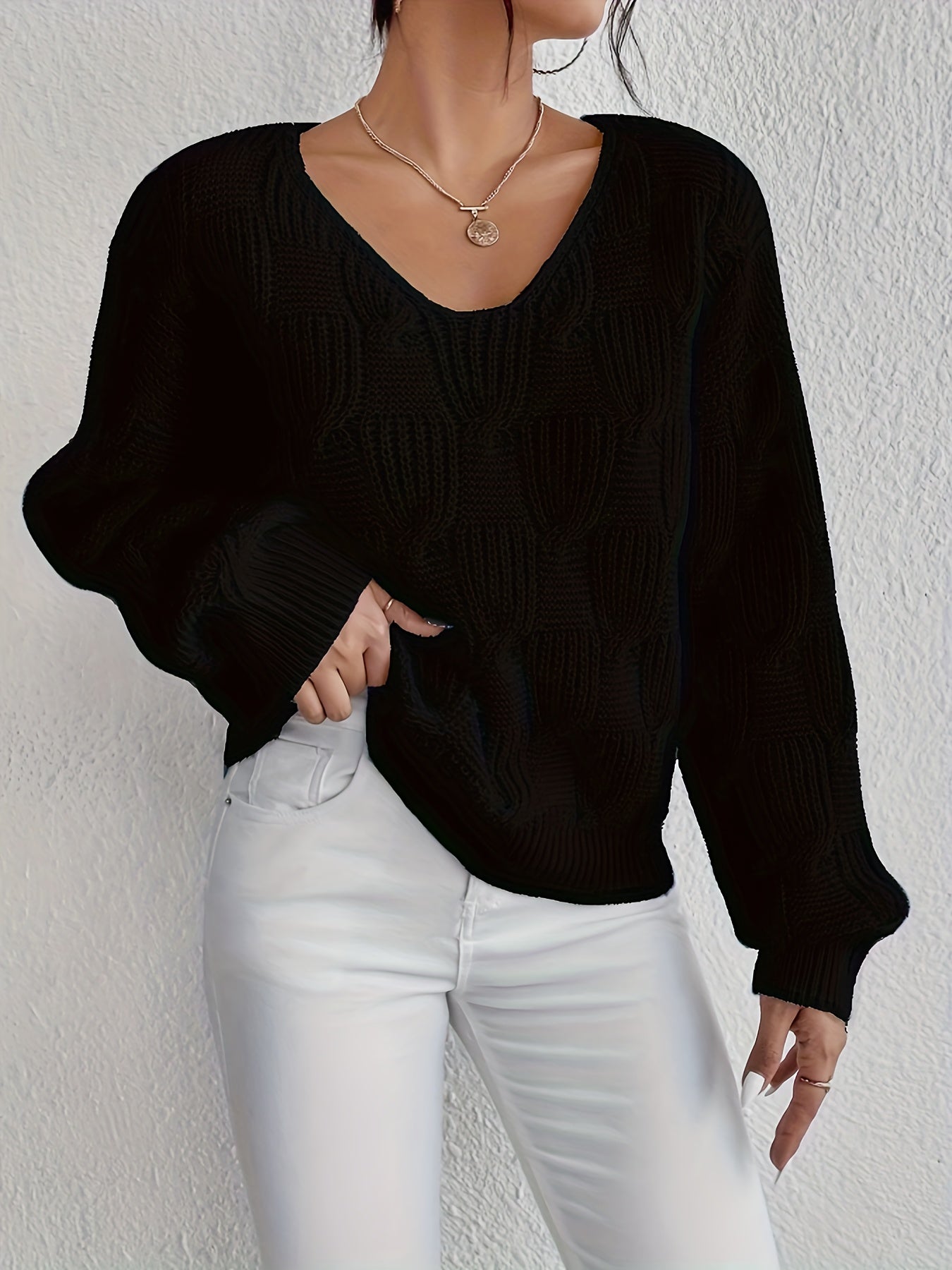 Pull à col-V
