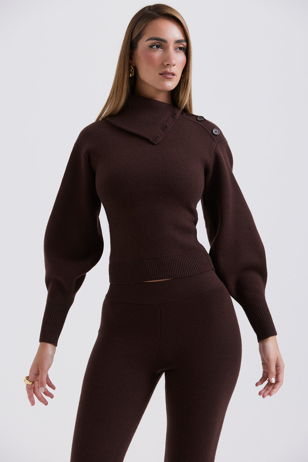 Pull en cachemire mélangé avec pantalon