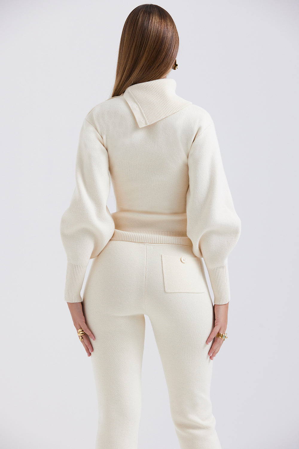 Pull en cachemire mélangé avec pantalon