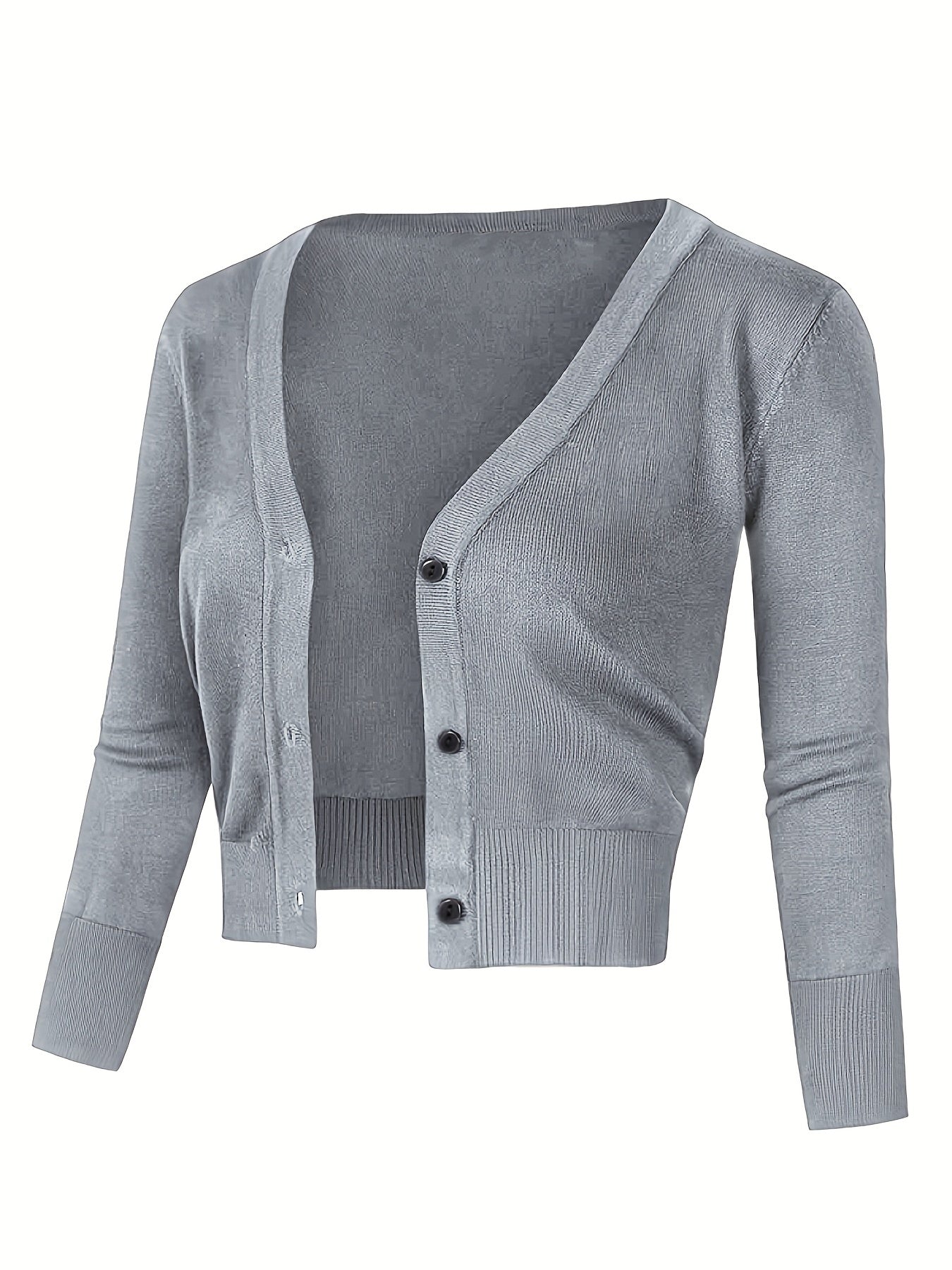 Cardigan boléro avec fermeture boutonnée
