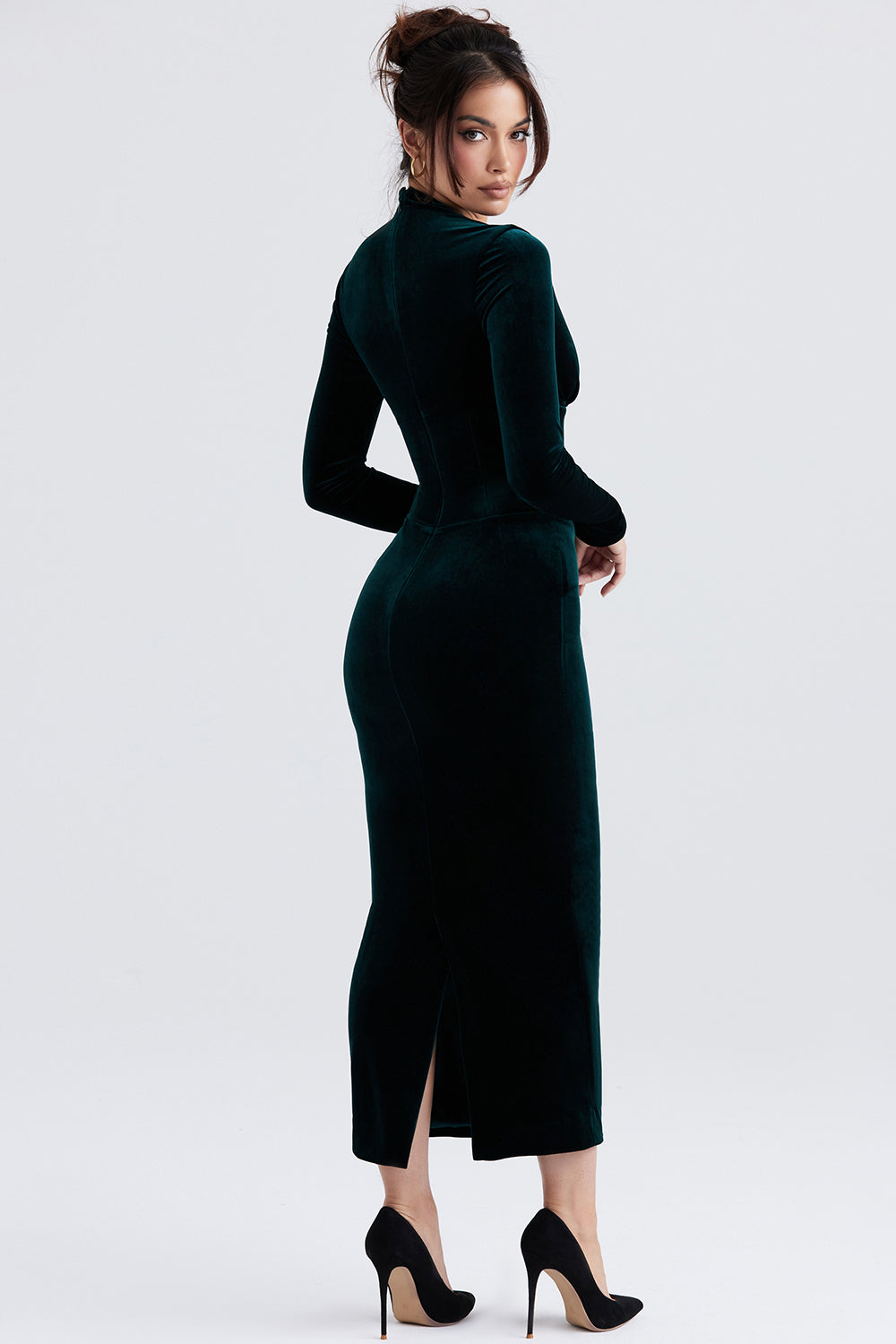 Robe corset en velours