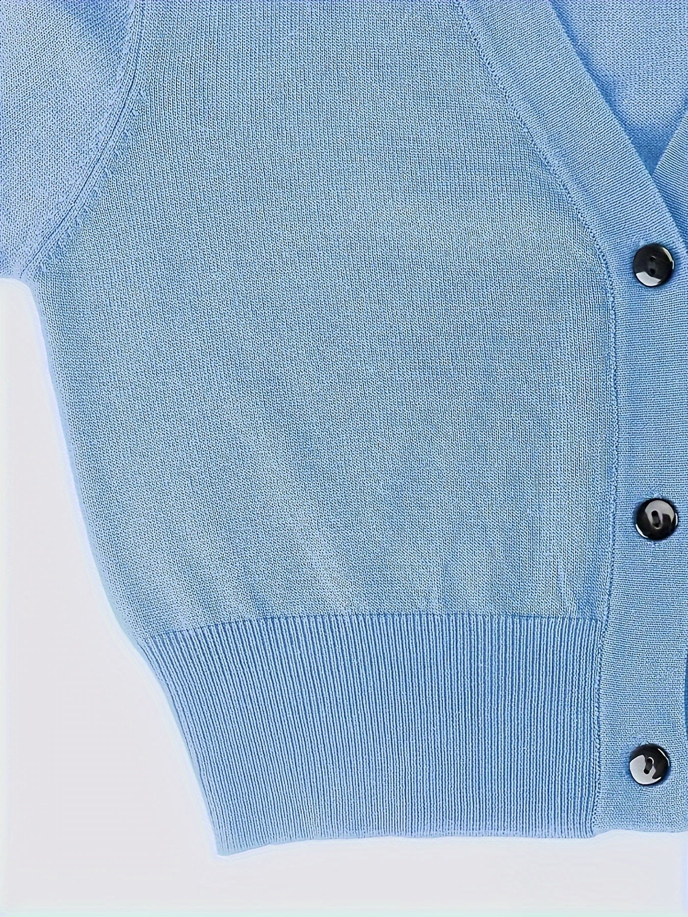Cardigan boléro avec fermeture boutonnée