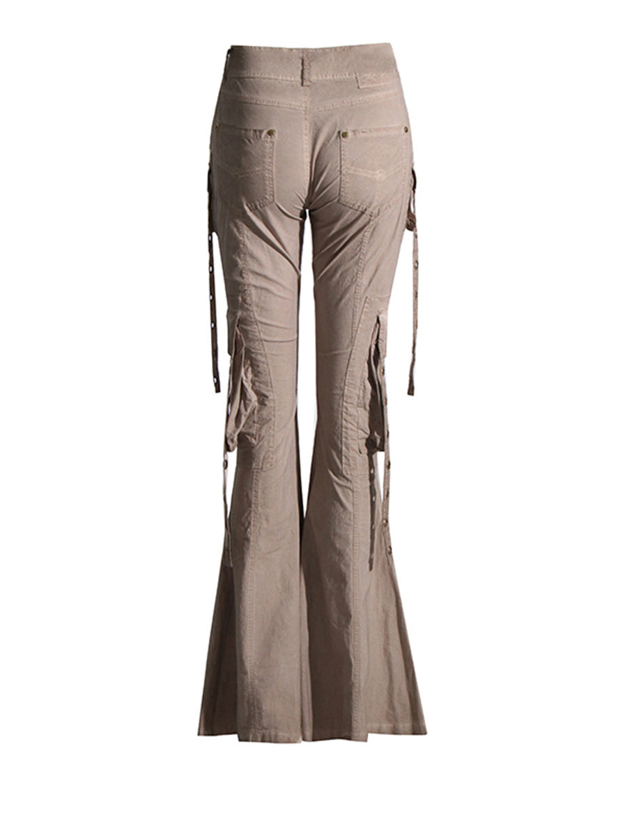 Pantalon cargo coupe bootcut