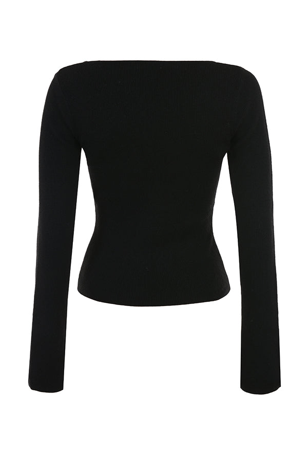 Top avec bordure en dentelle noire