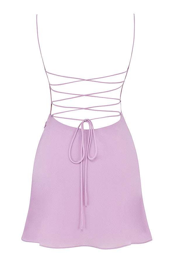 Mini-robe Mistress Rocks ornée de cristaux lilas