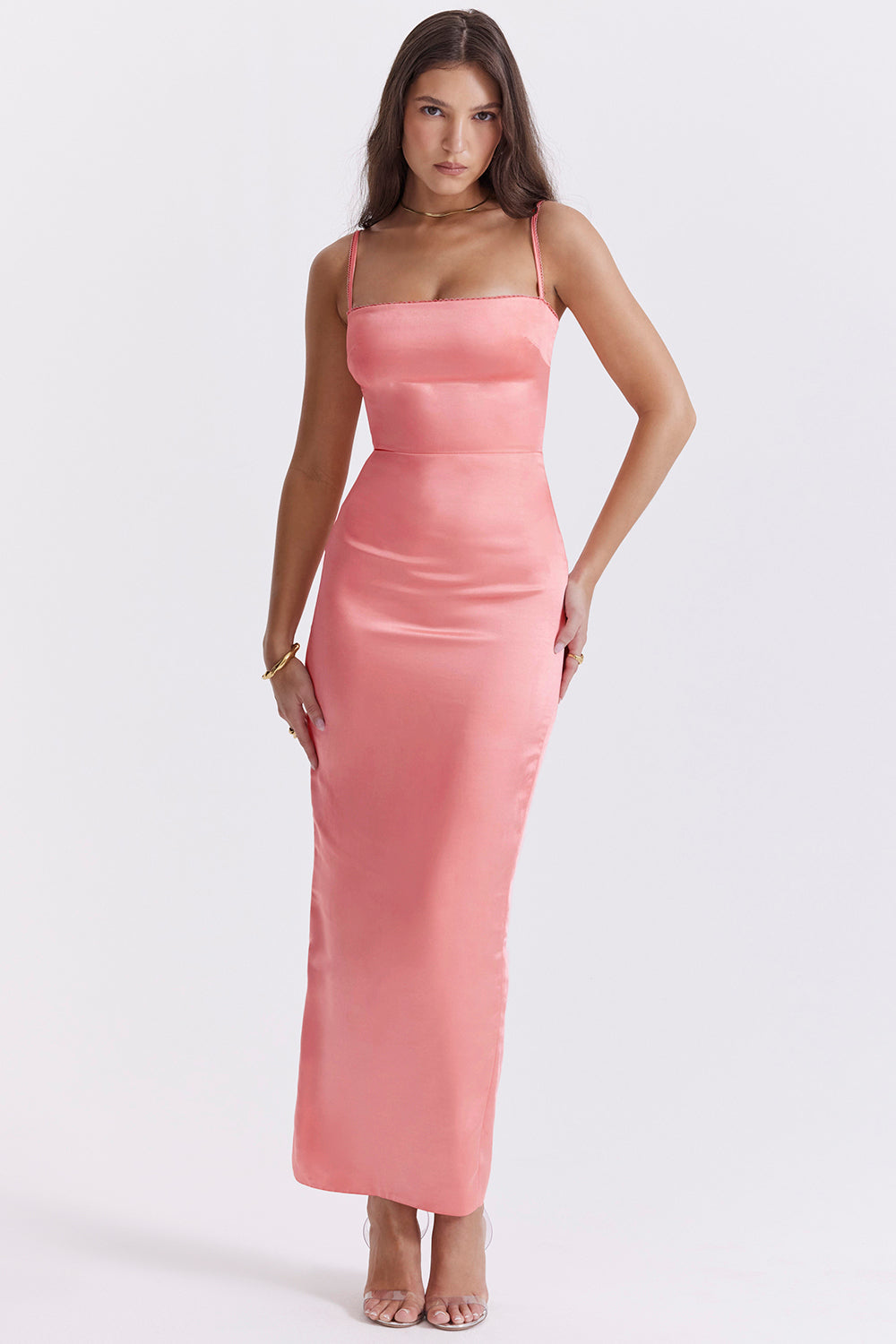 Robe longue couleur cràme vintage