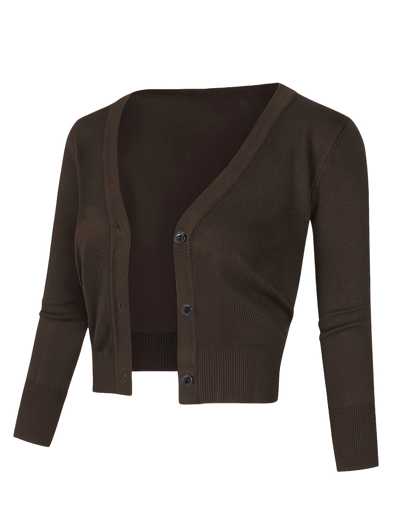 Cardigan boléro avec fermeture boutonnée