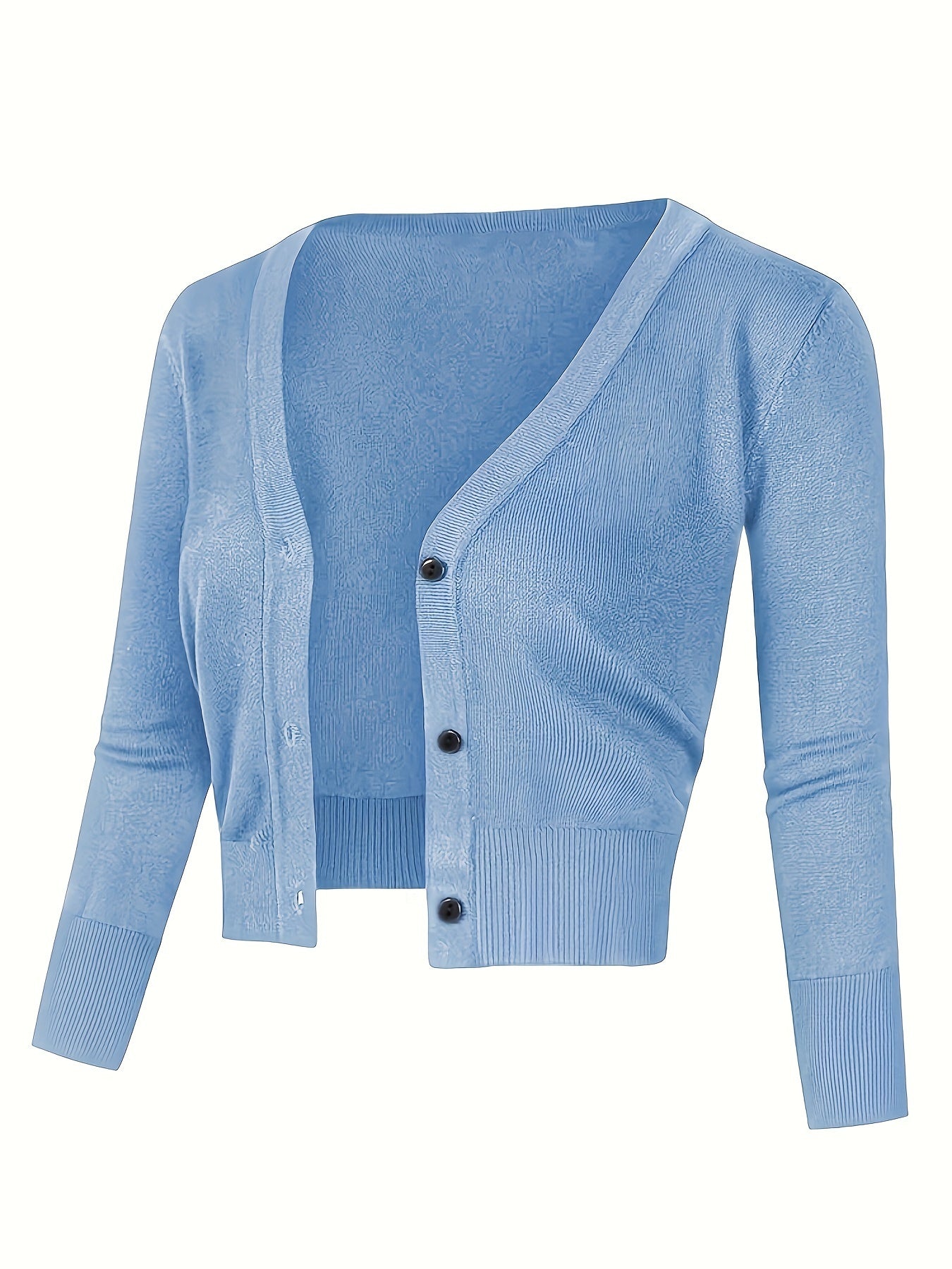 Cardigan boléro avec fermeture boutonnée