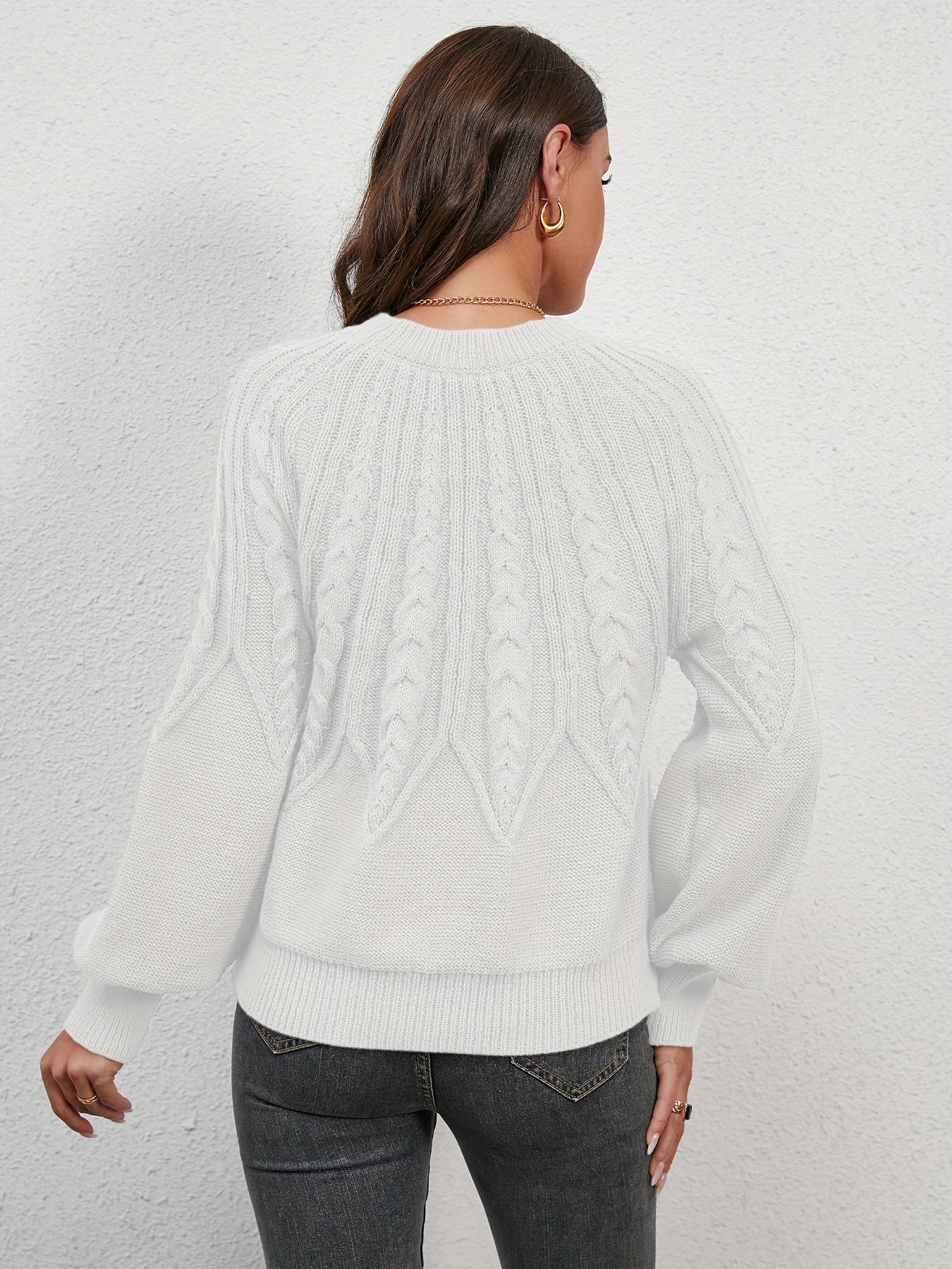 Pull robuste en maille torsadée