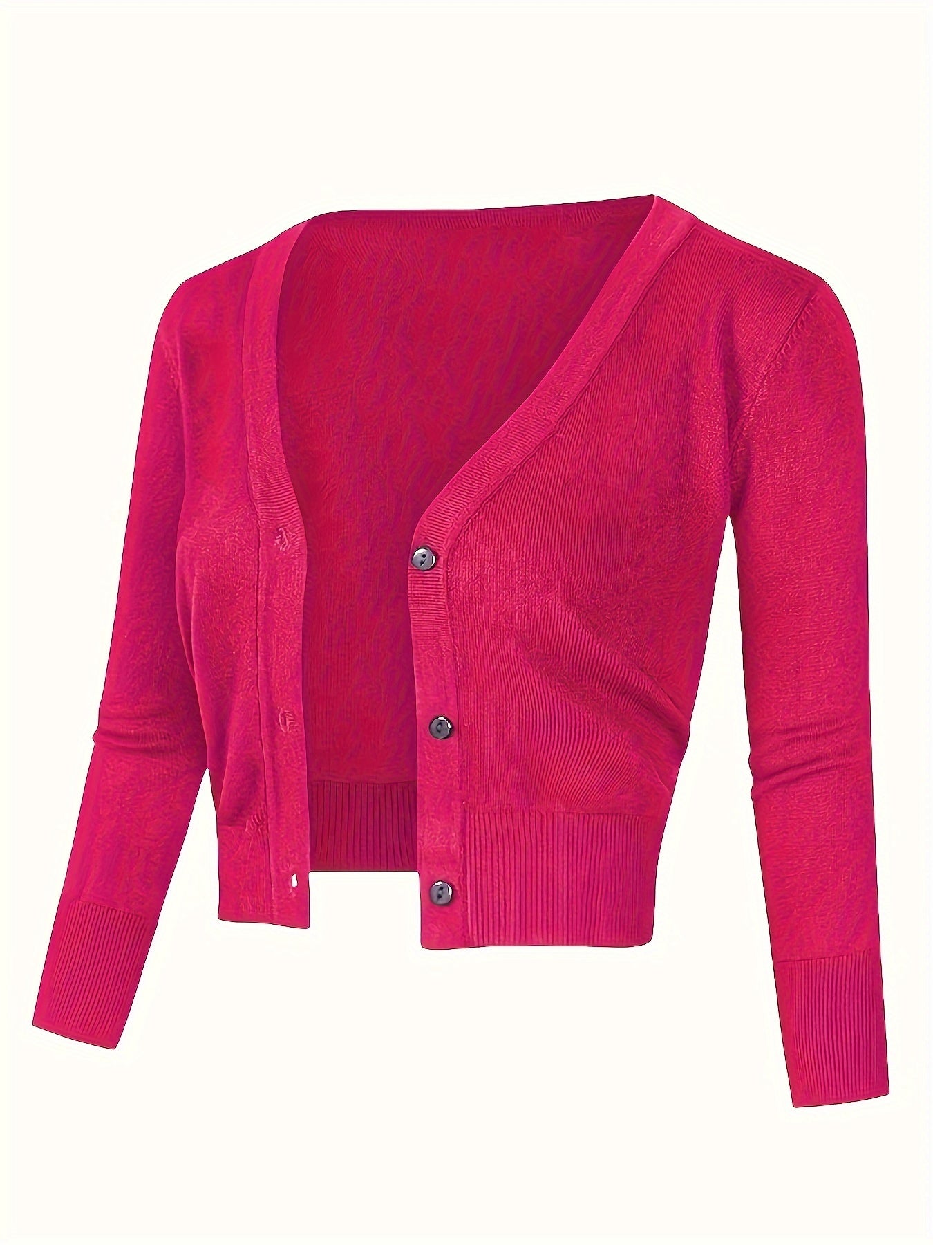 Cardigan boléro avec fermeture boutonnée