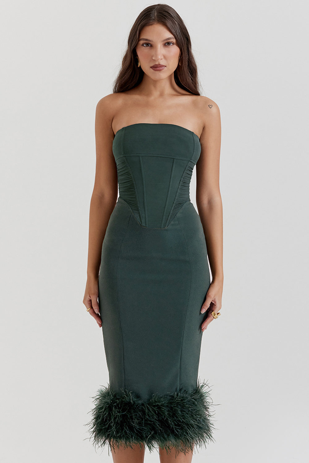 Robe corset sans bretelles