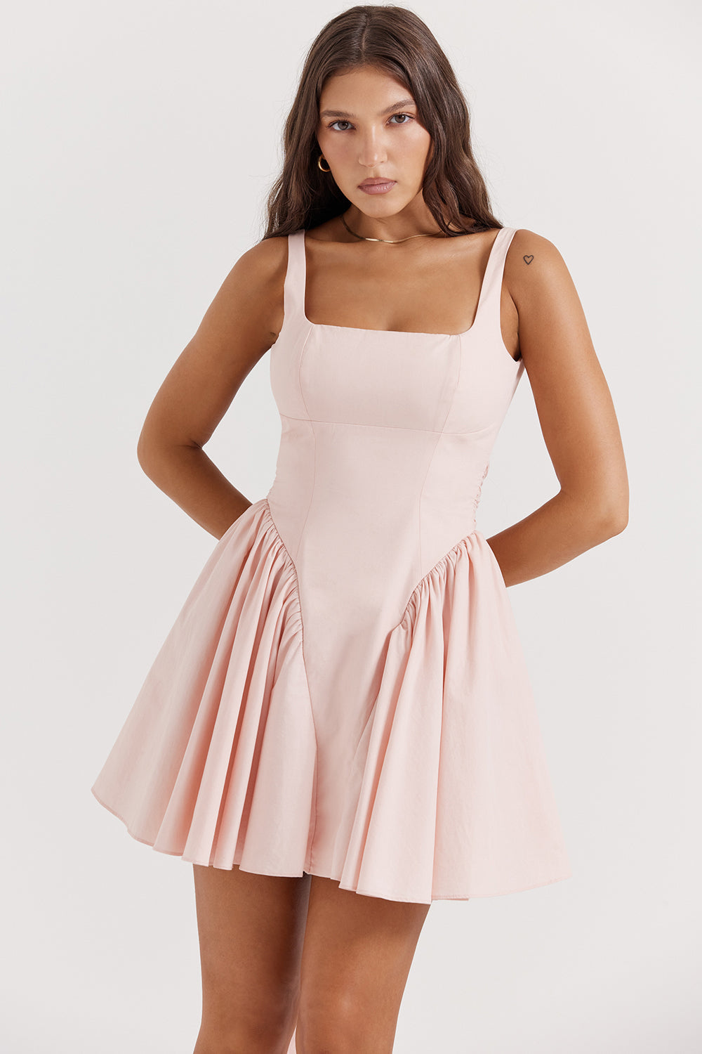 Mini-robe avec nàud