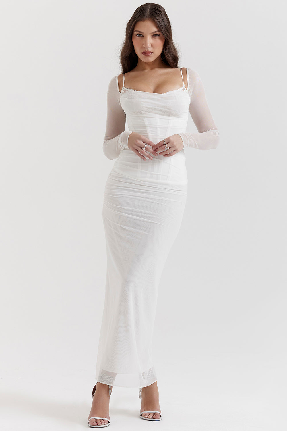 Robe longue fumée