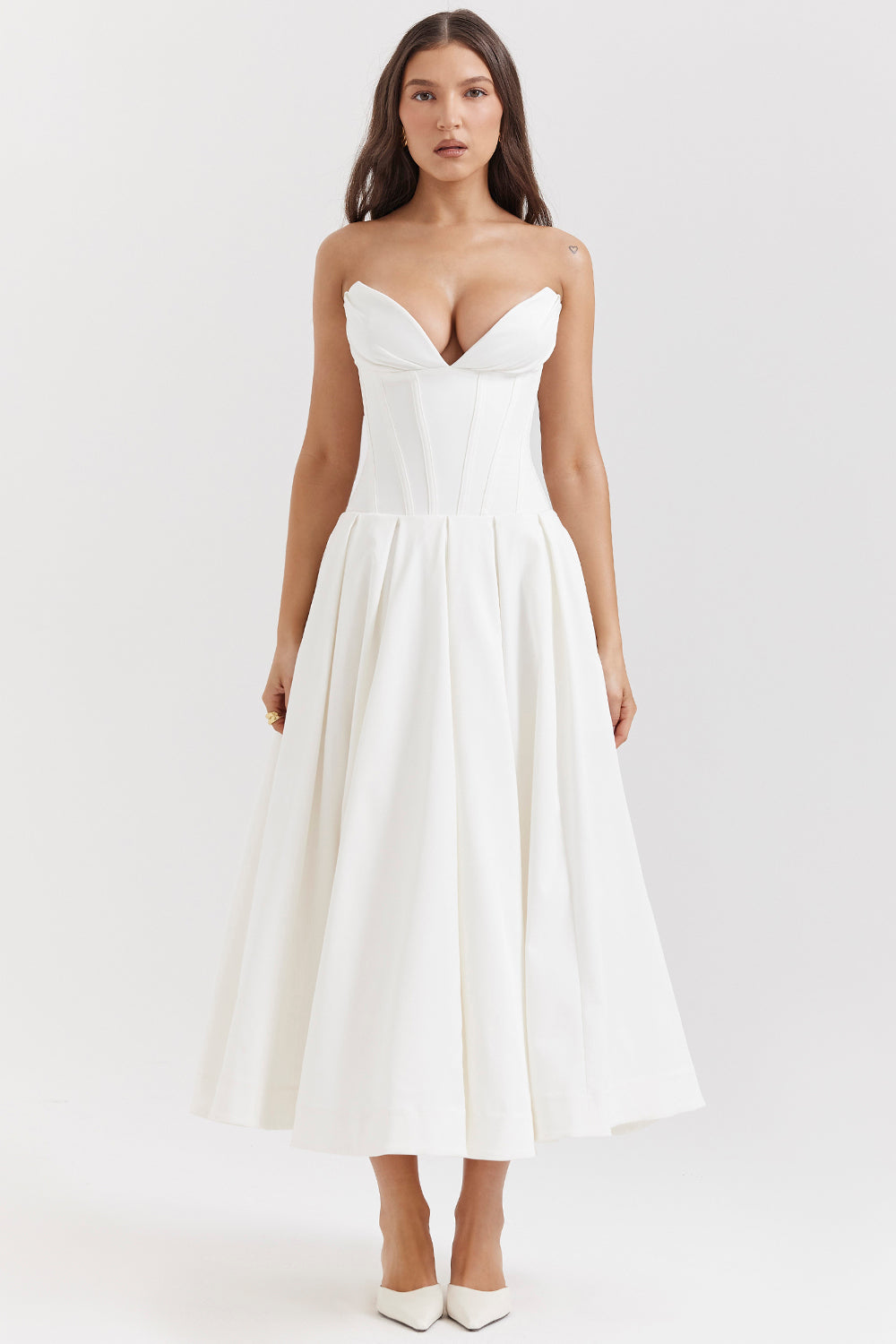 Jupe midi bustier