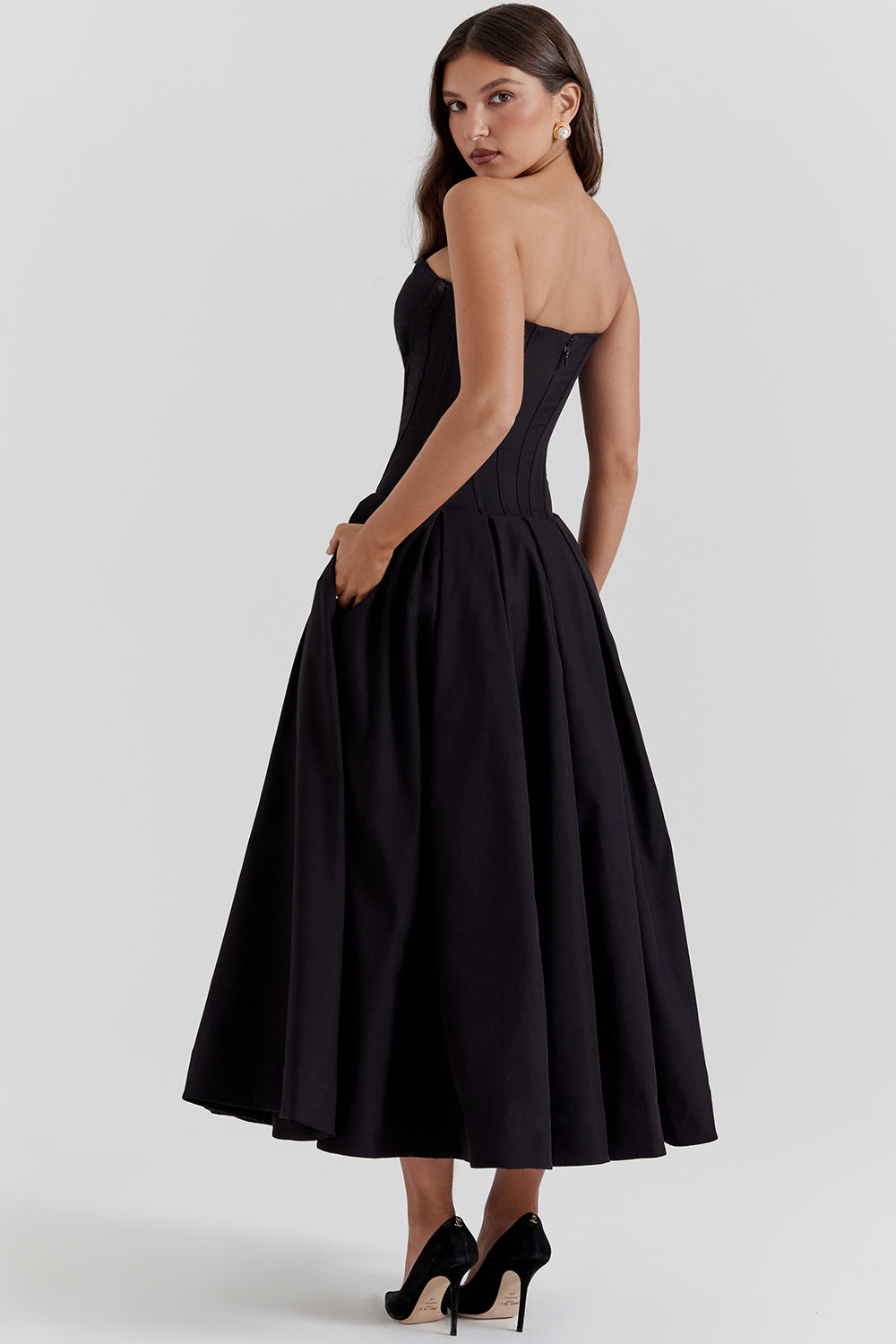 Jupe midi bustier