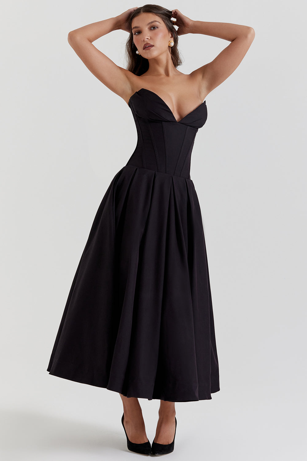 Jupe midi bustier