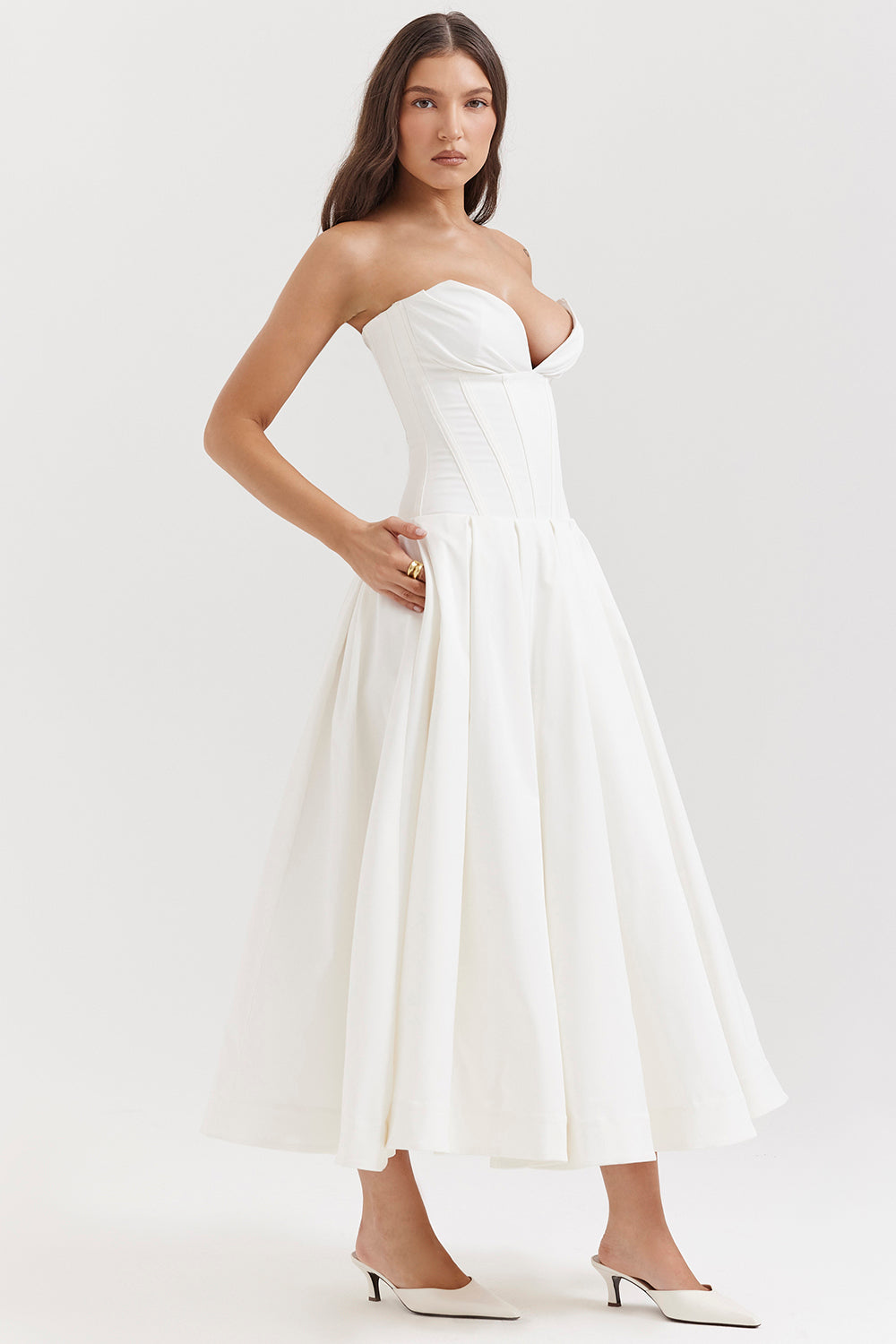 Jupe midi bustier