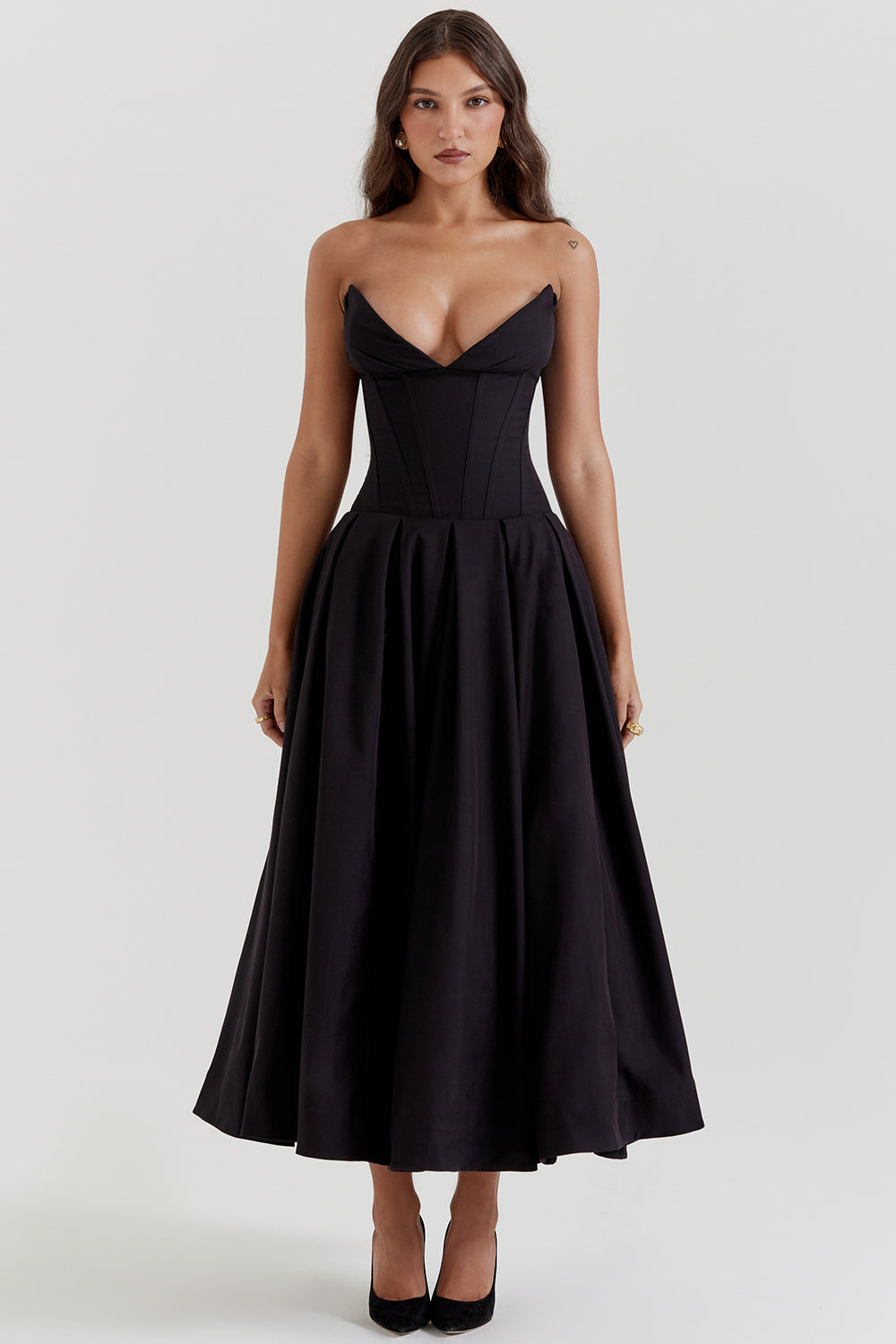 Jupe midi bustier