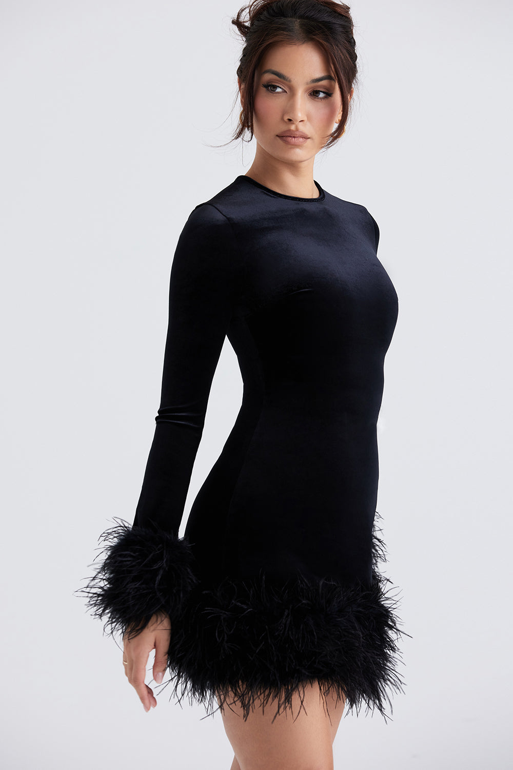 Mini-robe en velours