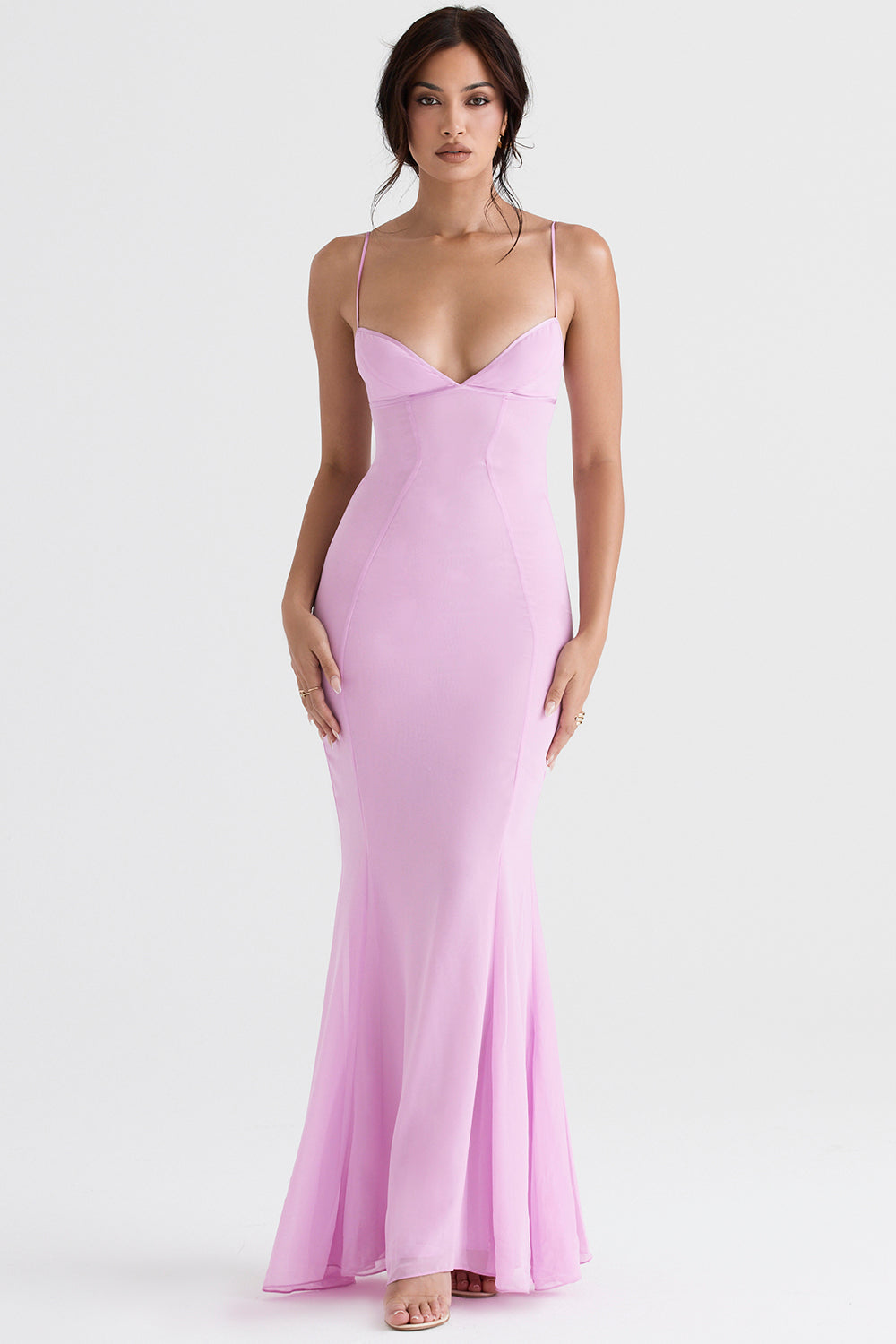 Robe longue avec corset