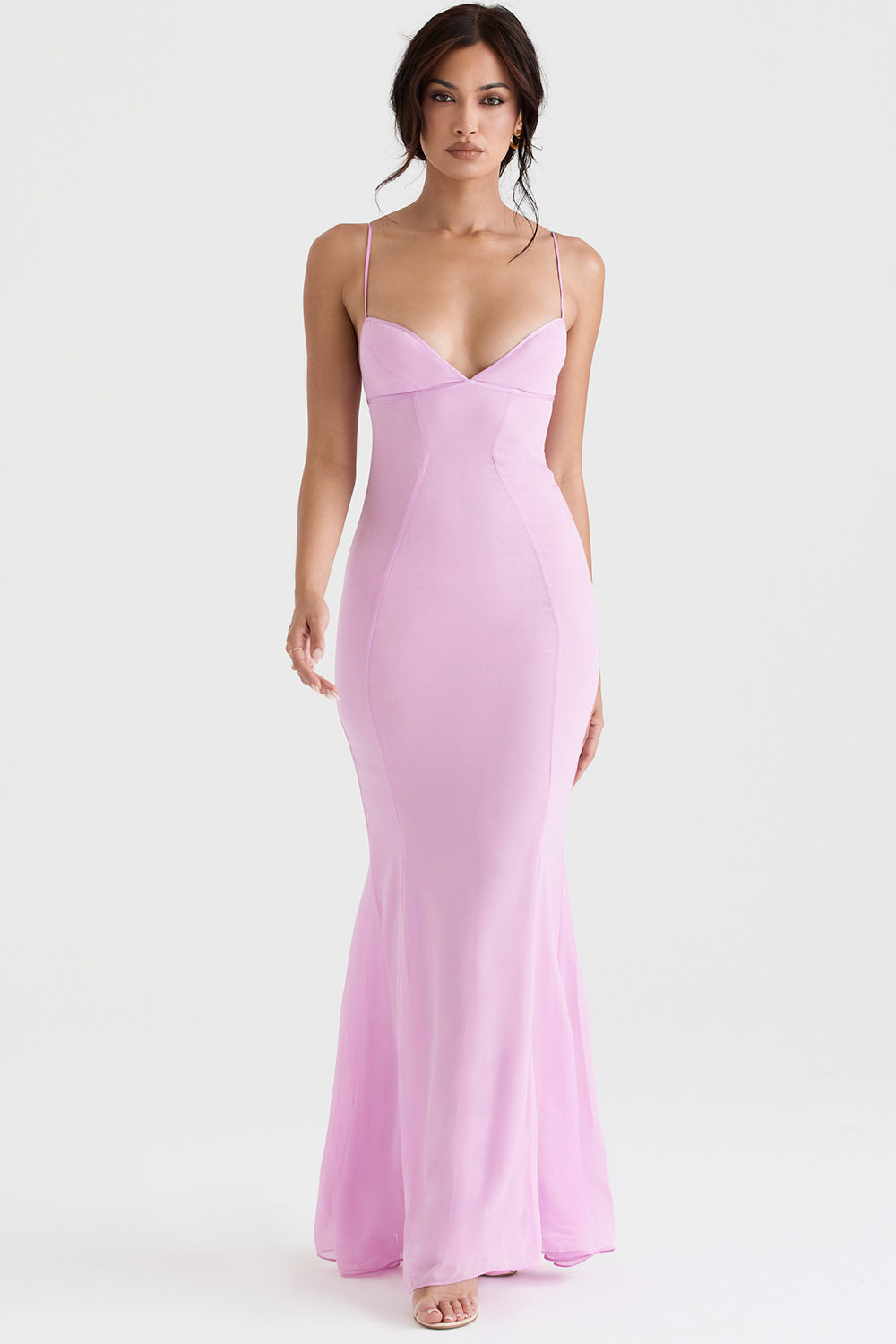 Robe longue avec corset