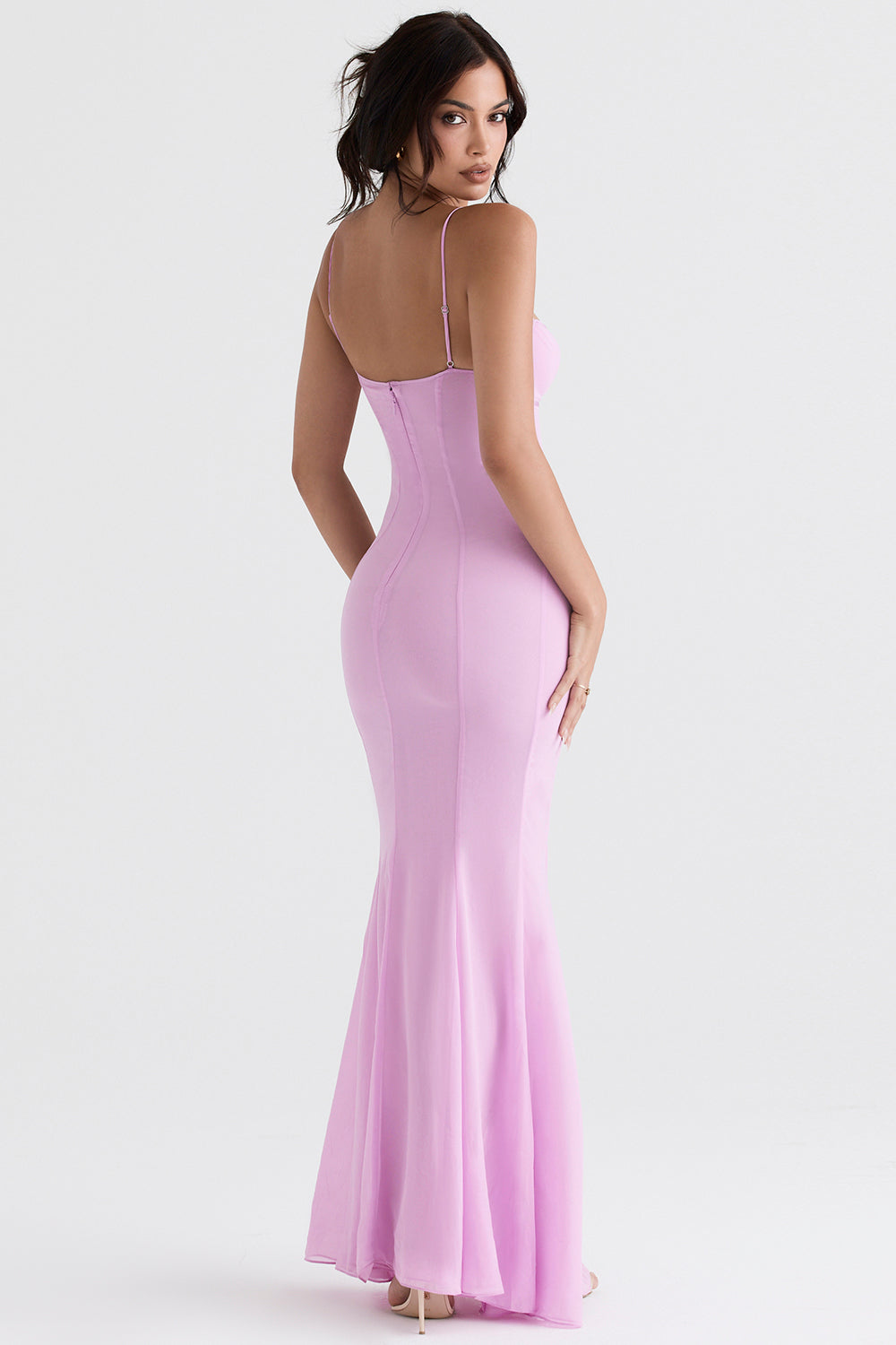 Robe longue avec corset