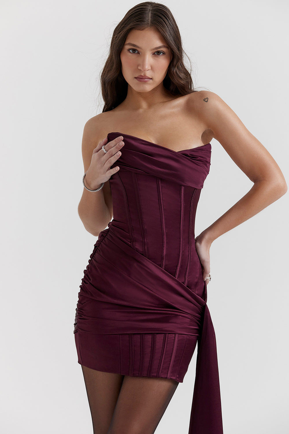 Jupe-short sans bretelles Mulberry