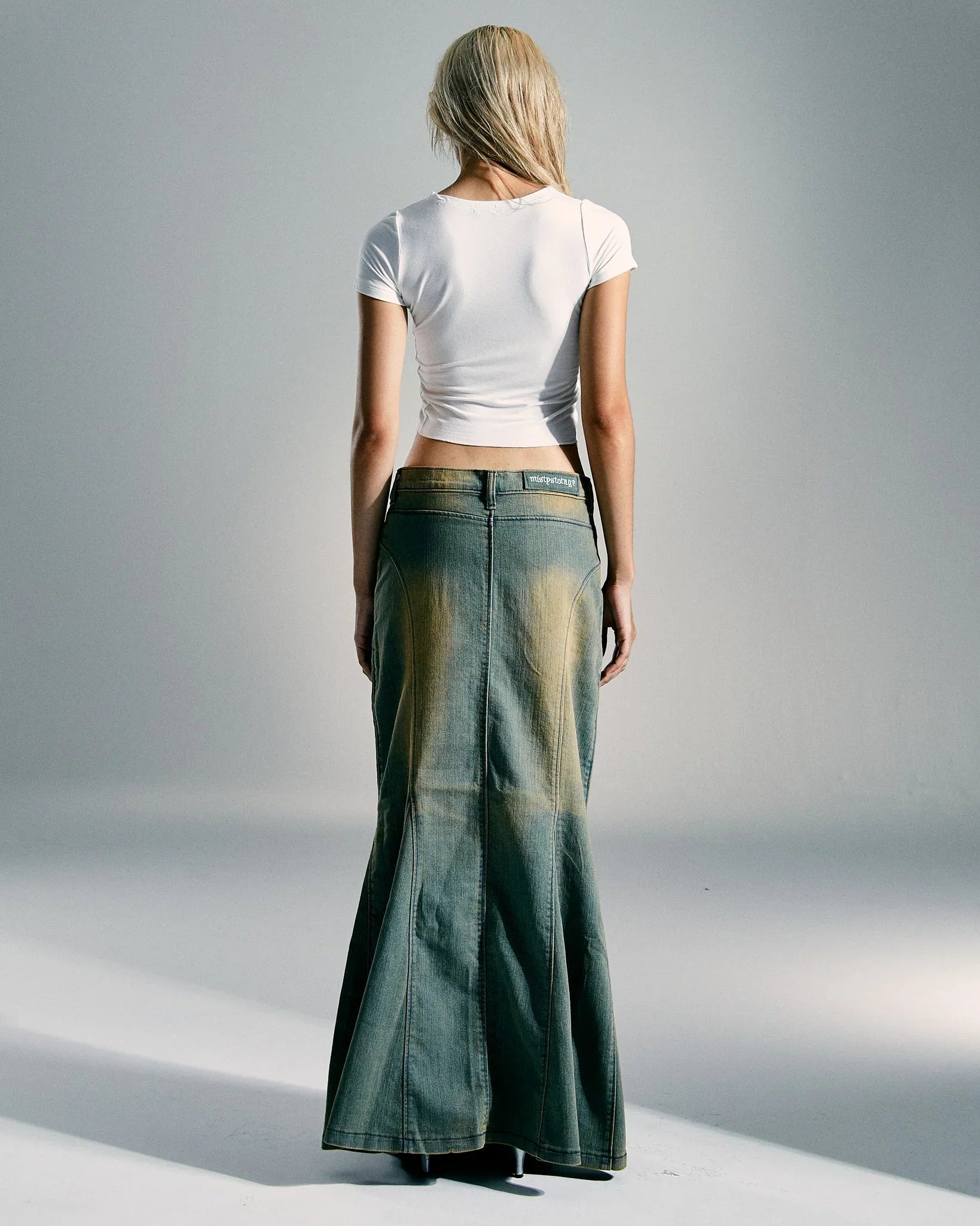 Jupe longue en jean