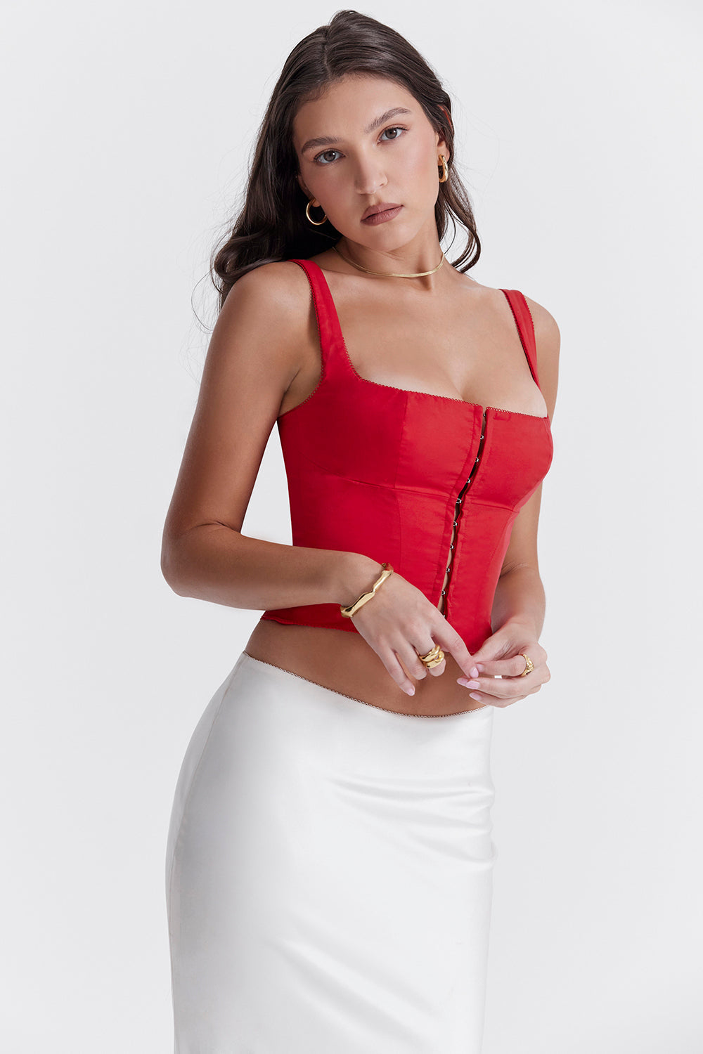 Corset rouge cerise