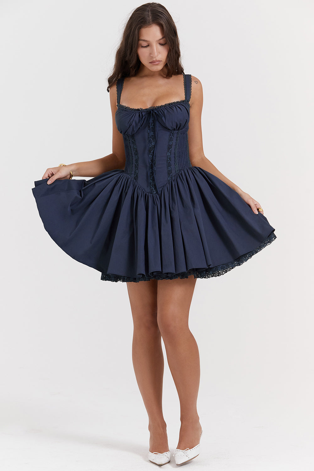 Mini-robe corset