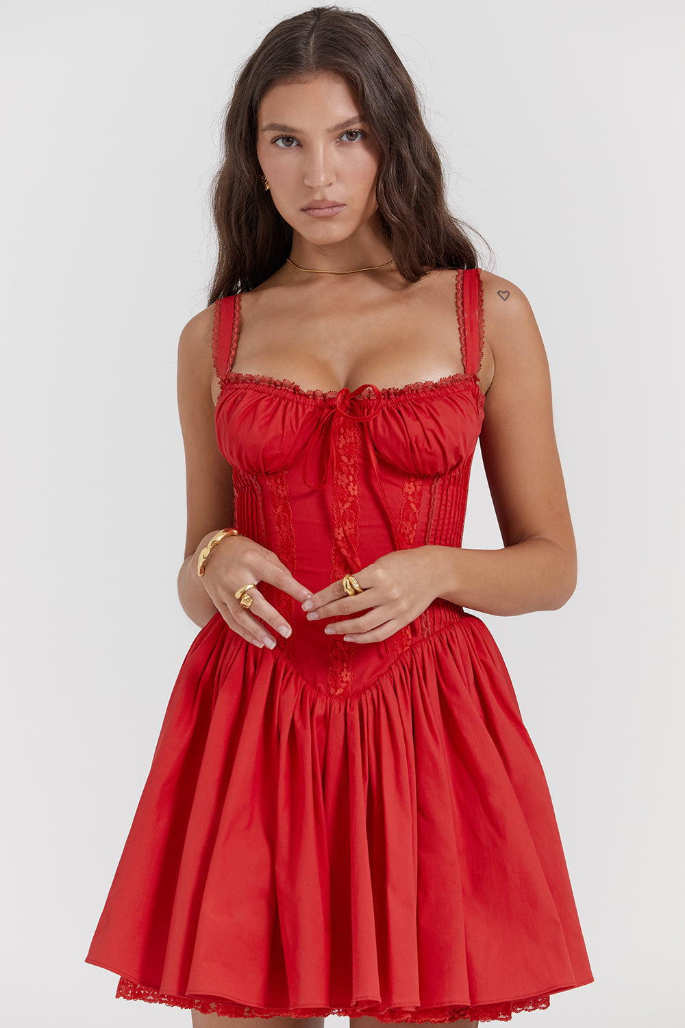 Mini-robe corset
