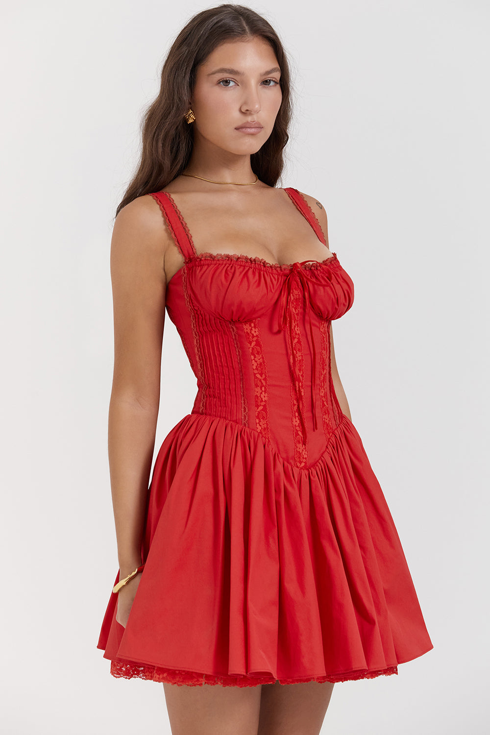 Mini-robe corset