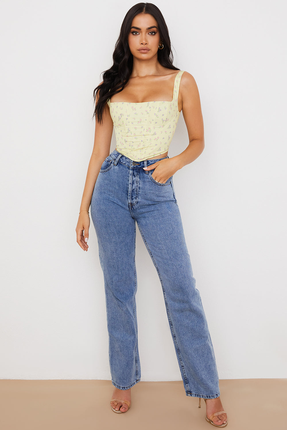 Corset à fleurs de citronnier