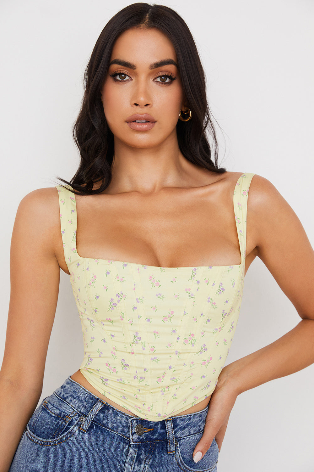 Corset à fleurs de citronnier