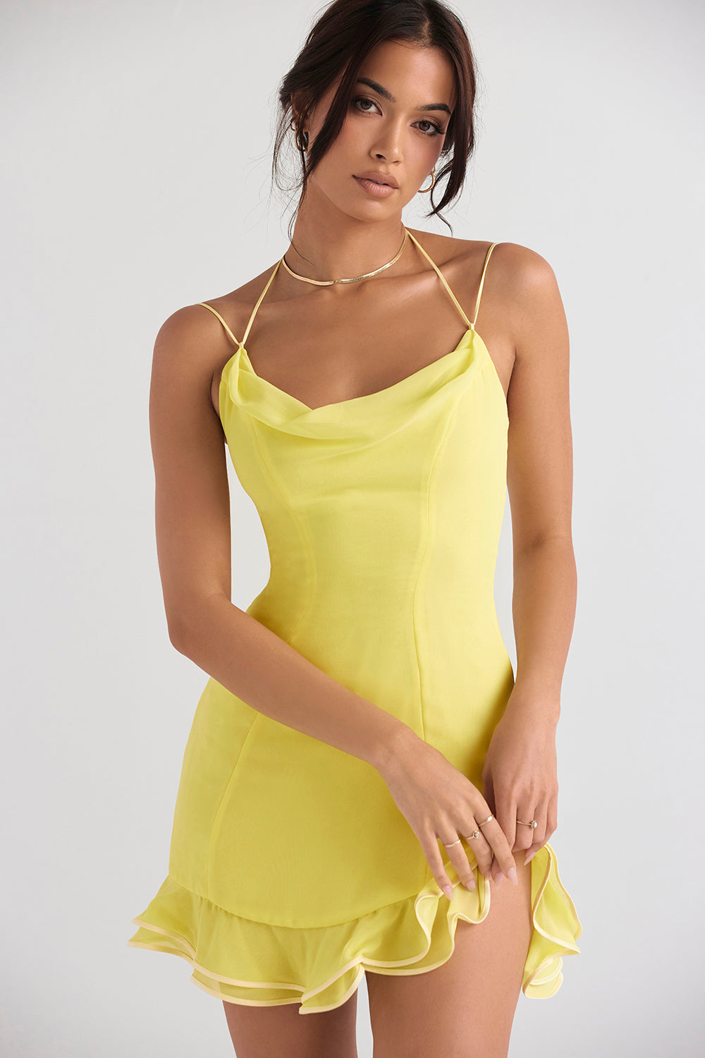 Mini-robe à volants