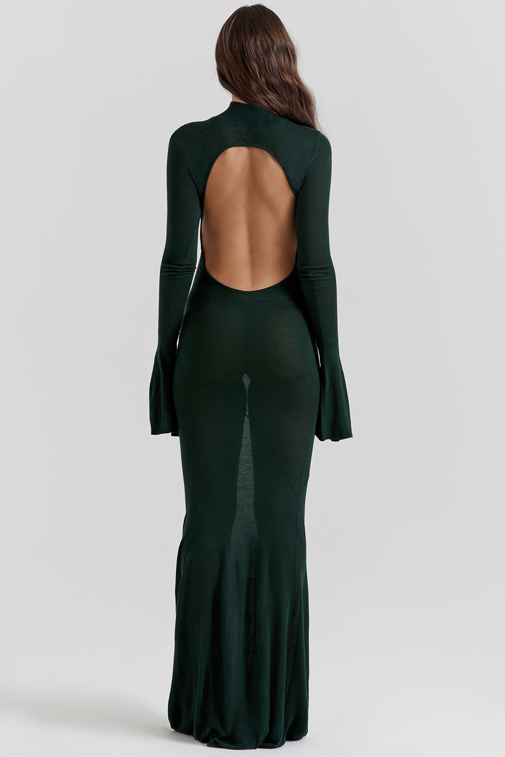 Robe longue métallisée Steel