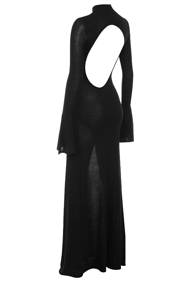 Robe longue métallisée Steel