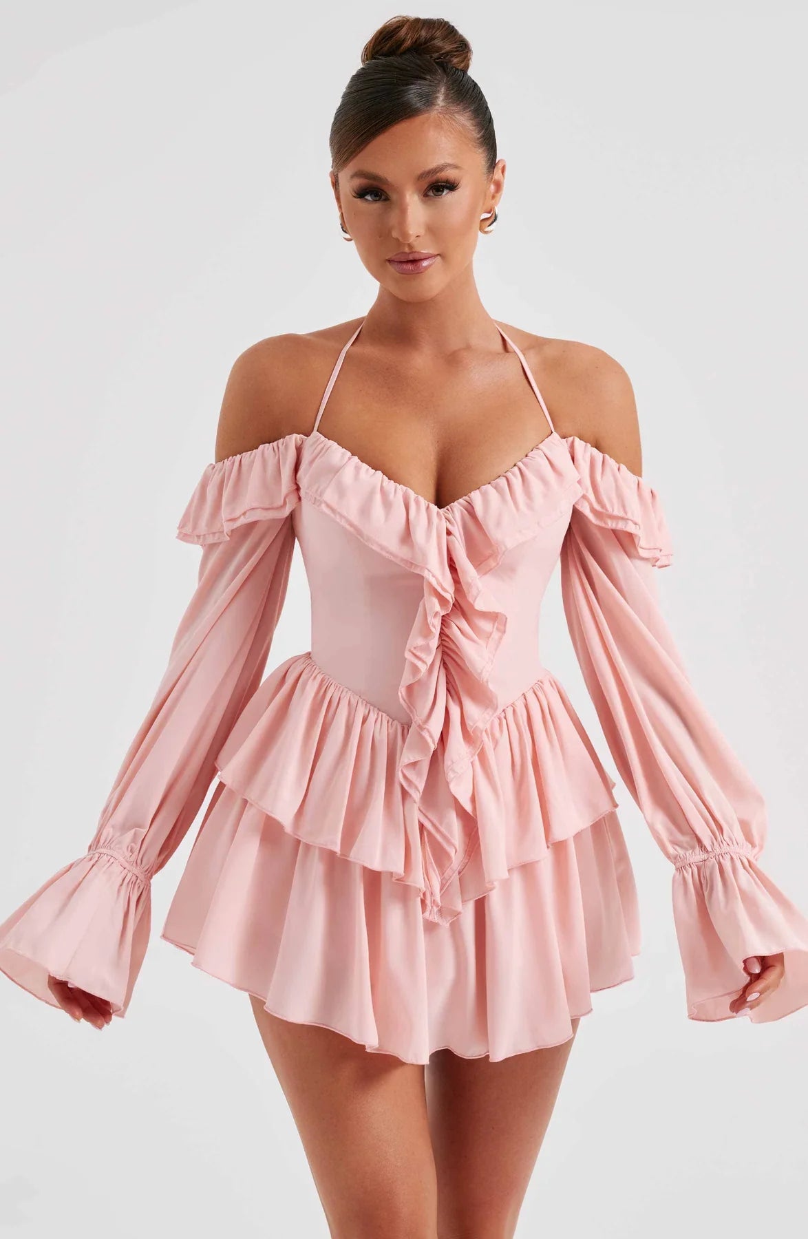 Mini-robe à volants