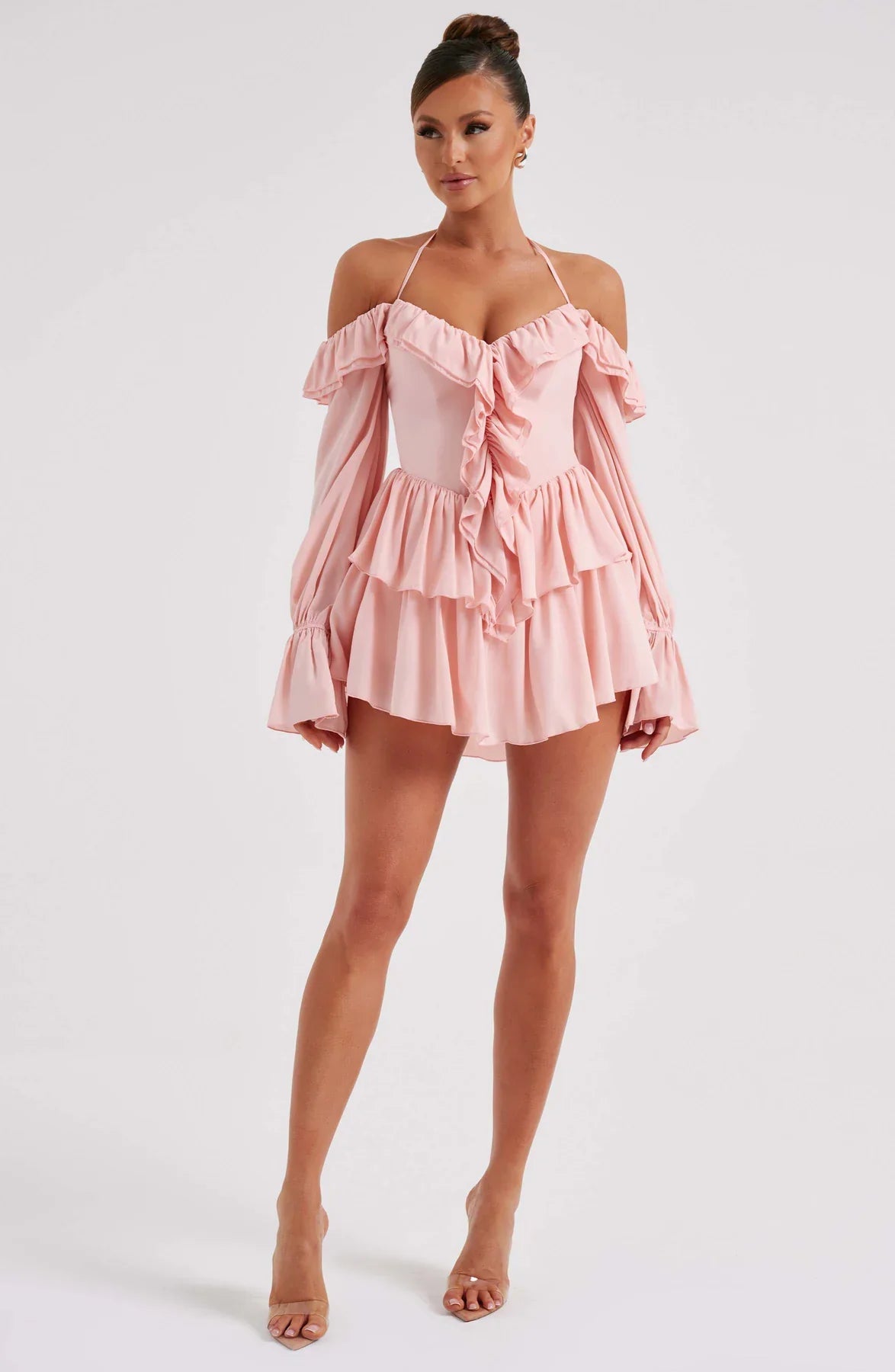 Mini-robe à volants