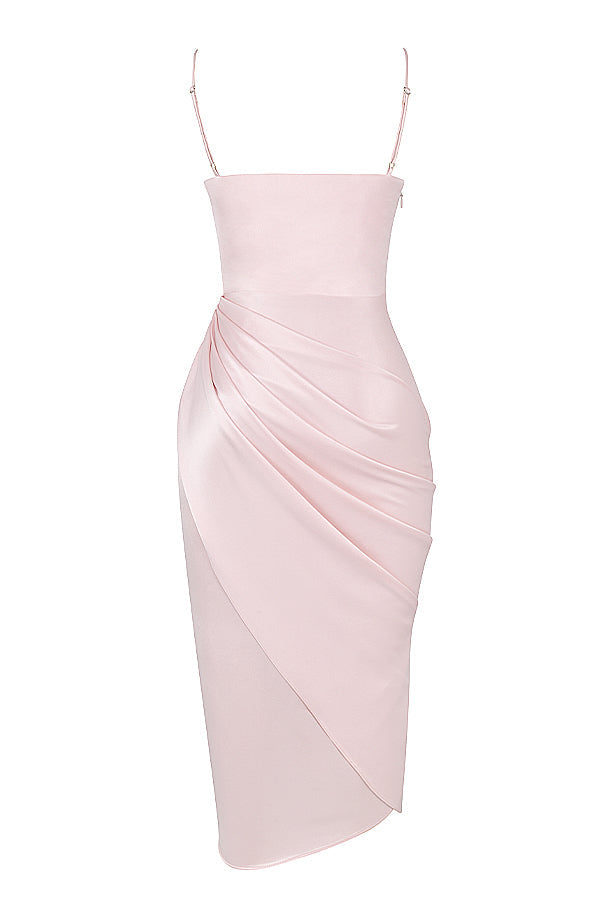 Robe corset balconnet en satin