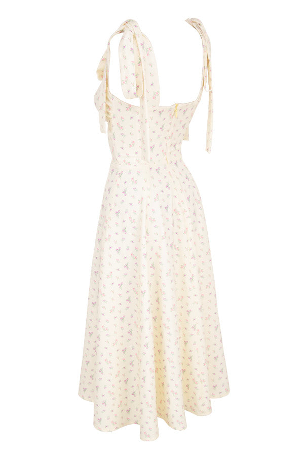 Robe d'été midi fleurie